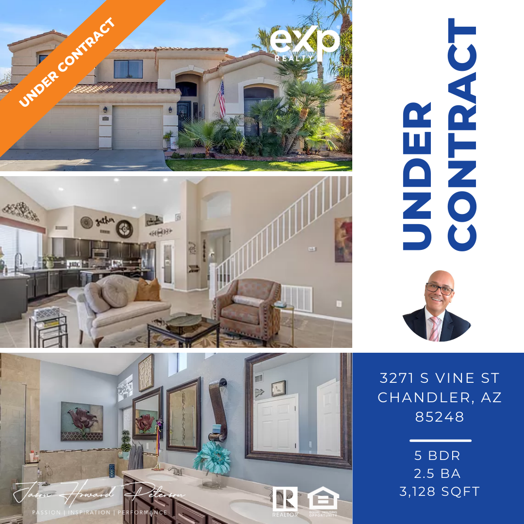 UNDER CONTRACT: 3271 S Vine St, Chandler, AZ 85248 (Camelot Cove at Ocotillo)