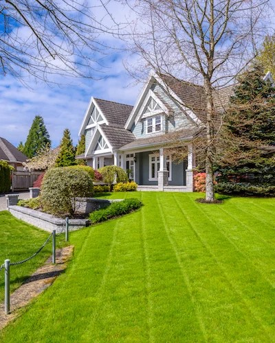 House in Columbus with clear skies