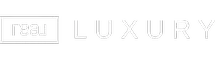 Real Luxury Logo white text