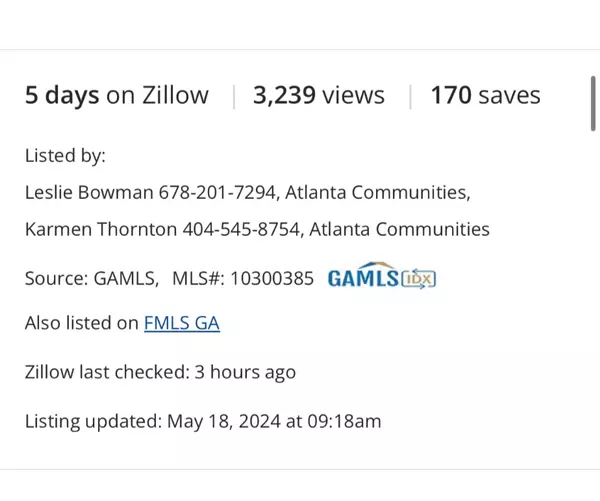 our listing
