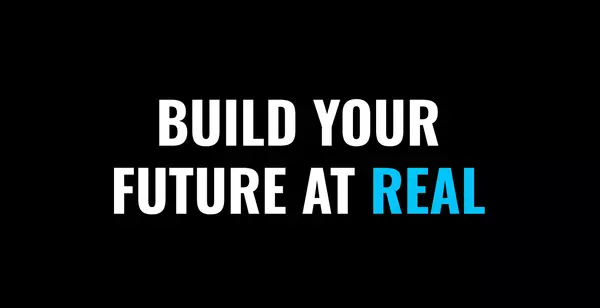 The image features the bold statement, "Build Your Future at Real," highlighting the opportunity to secure a better financial future through Real Broker. Joining Real Broker can significantly impact your retirement plan by offering innovative commission structures, low fees, and unique revenue-sharing opportunities. These elements allow agents to grow their income and build long-term wealth, setting the foundation for a more secure retirement. By leveraging the tools, technology, and support Real Broker offers, agents can transform their real estate careers into sustainable, wealth-building ventures that support their retirement goals.