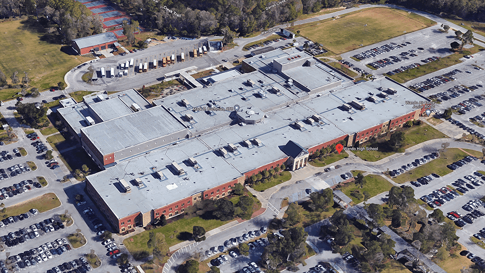 overhead view of wando high school