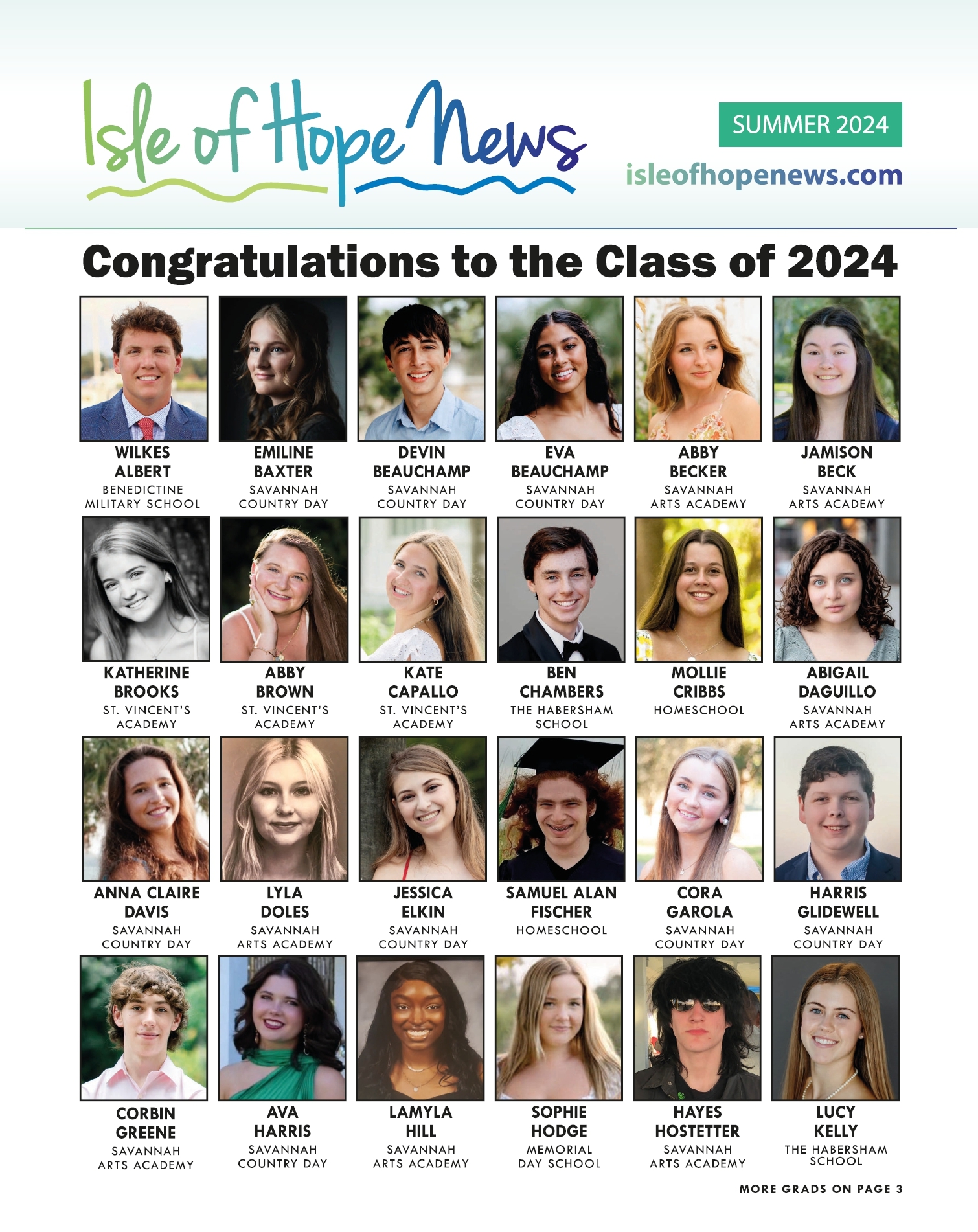 Isle Of Hope Newsletter Summer 2024 Issue