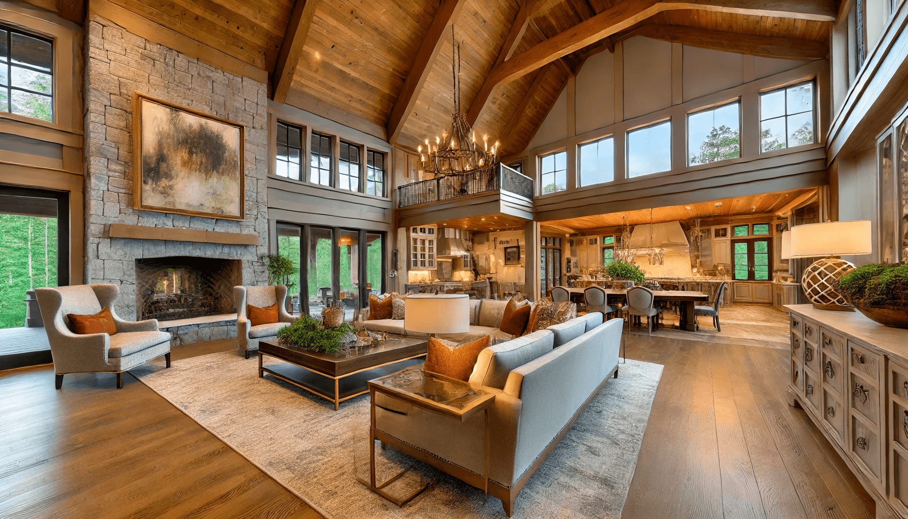 luxurious home in North Georgia designed with 2024 trends in mind