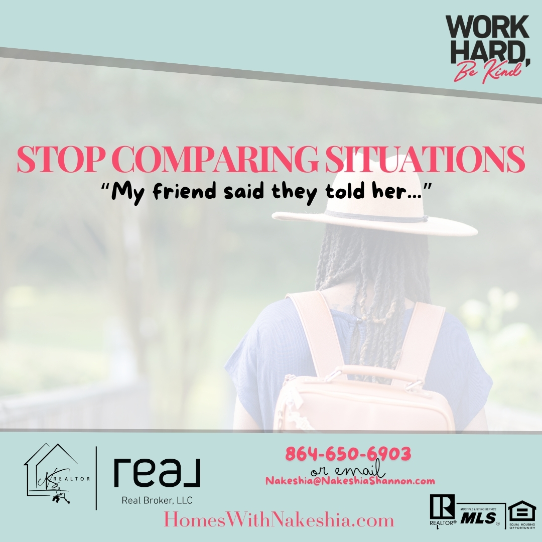Comparison is the Thief of joy | Obtaining Homeownership | Nakeshia Shannon