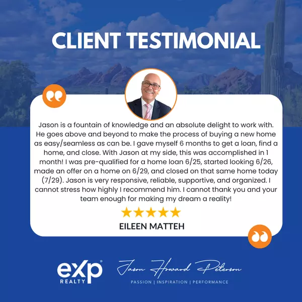 Satisfied Client: Eileen Matteh,Jason Peterson