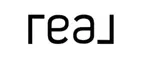 Real Logo Solid White with Black Wordmark