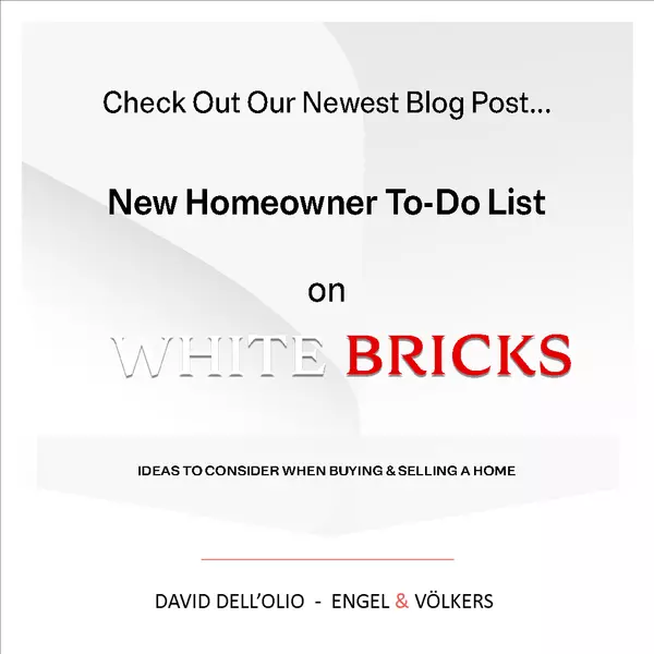 New Homeowner To-Do List,David Dell'Olio