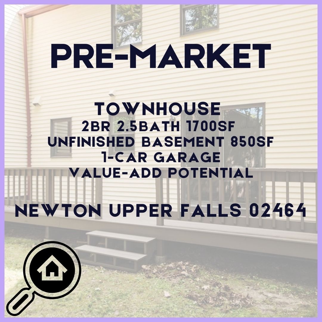 OFFMARKET: VALUE-ADD TOWNHOUSE IN NEWTON UPPER FALLS