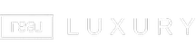 Real Luxury Logo white text