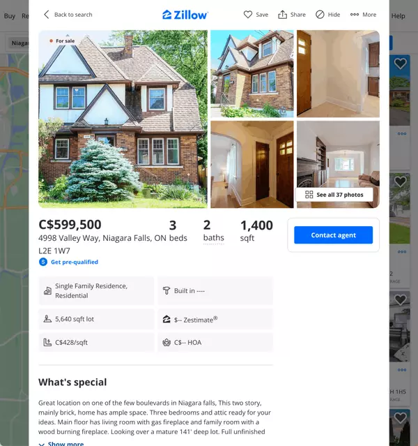 Engel & Völkers Niagara leverages the power of Zillow, a top real estate search engine that attracts approximately 194 million visitors each month.