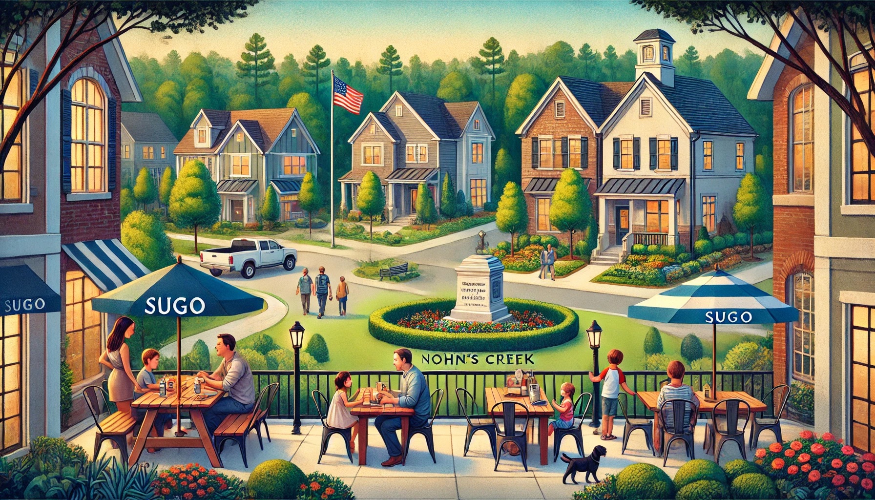 AI Image depicting Johns Creek, GA