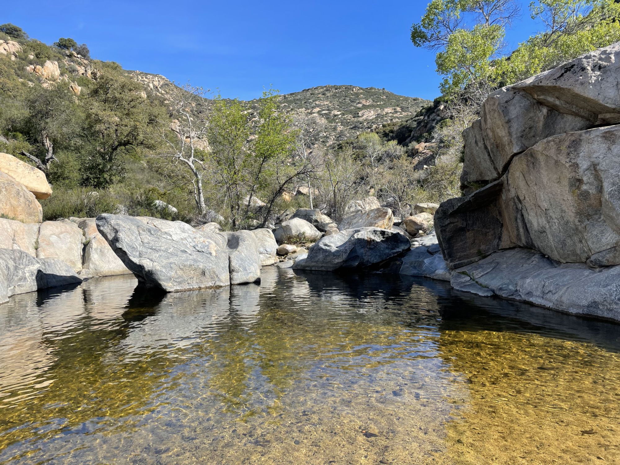 Espinosa Hiking Trail Water Hole at the Bottom of the Trail
