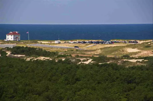 Race Point Beach-Coast Guard Building and Parking Lot and Dunes