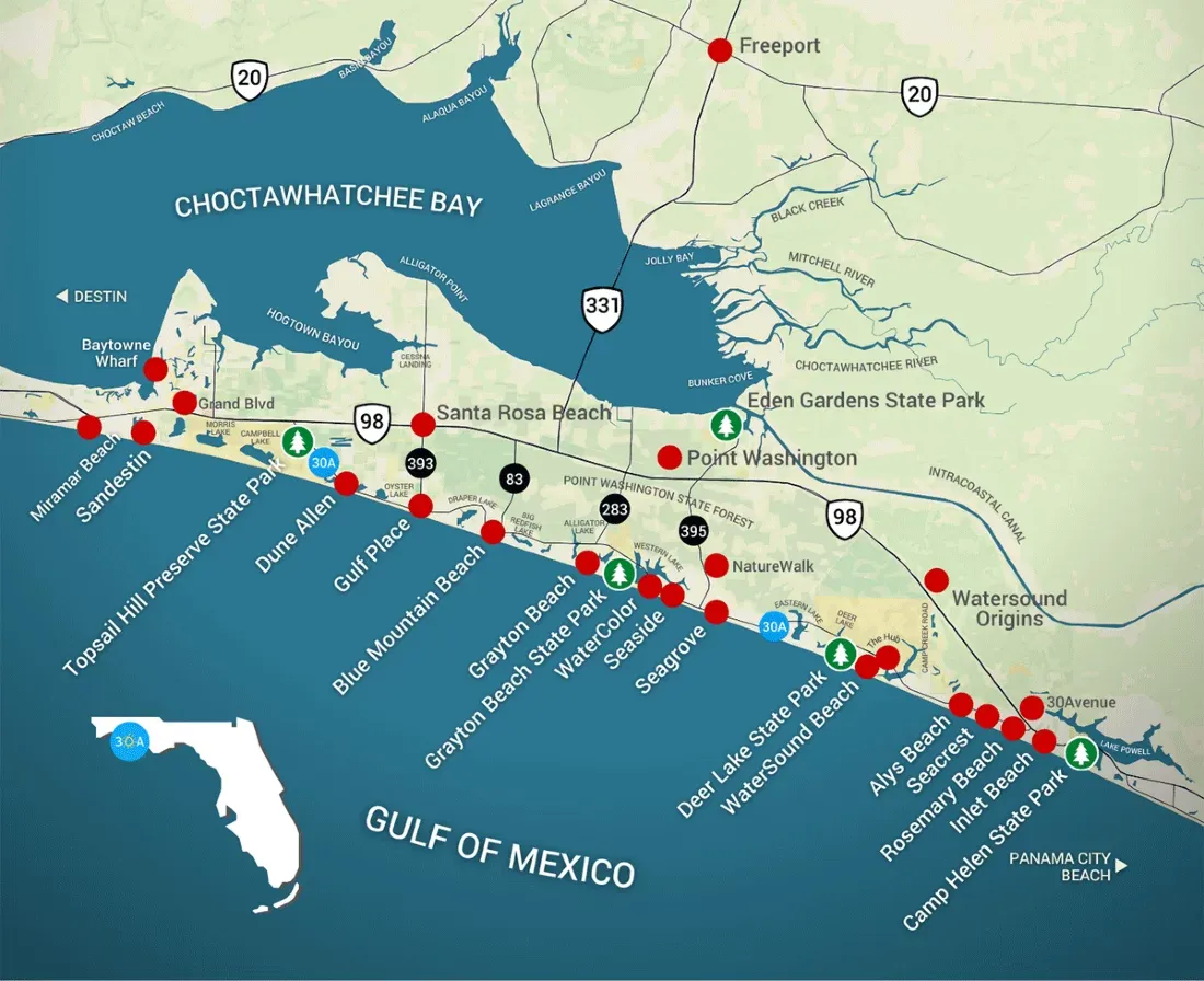 Map Complements of 30a.com