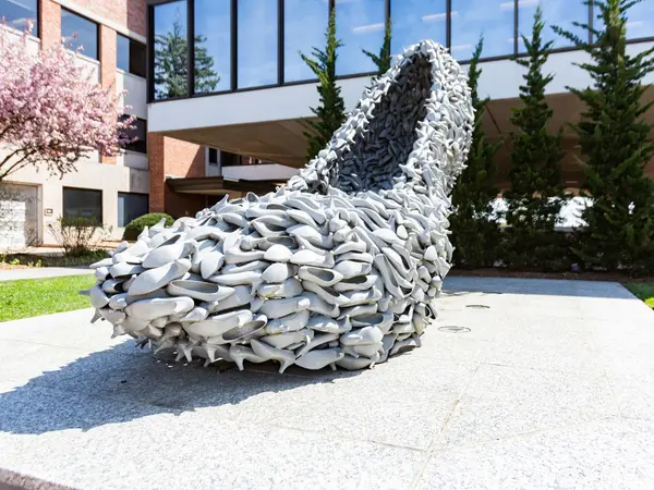 large shoe artwork in Clayton, MO