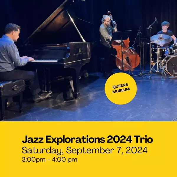 feature image of Experience Live Jazz with the Jazz Explorations Trio at Queens Museum on September 7, 2024