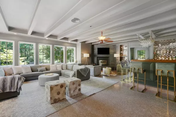 family room in luxury home in st louis