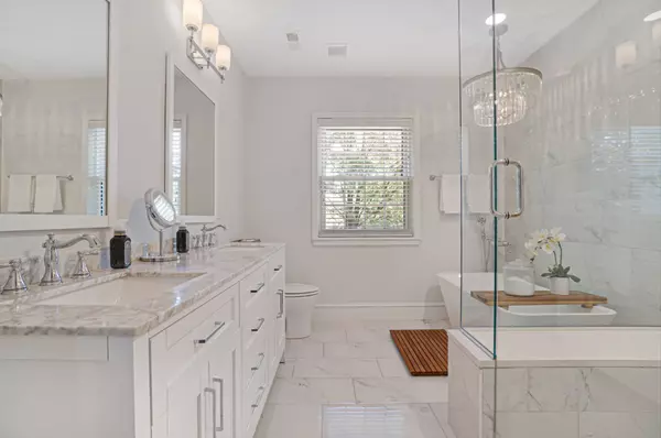 updated master bathroom in st louis home