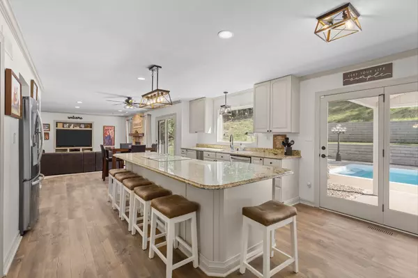 large kitchen island in st louis home