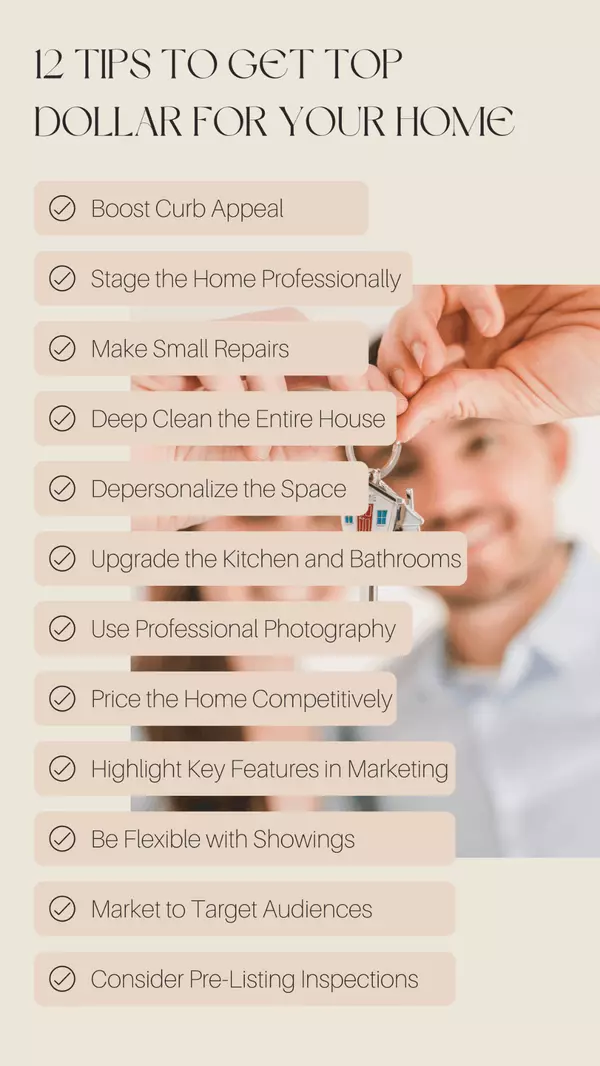 feature image of 12 tips to get top dollar for your home