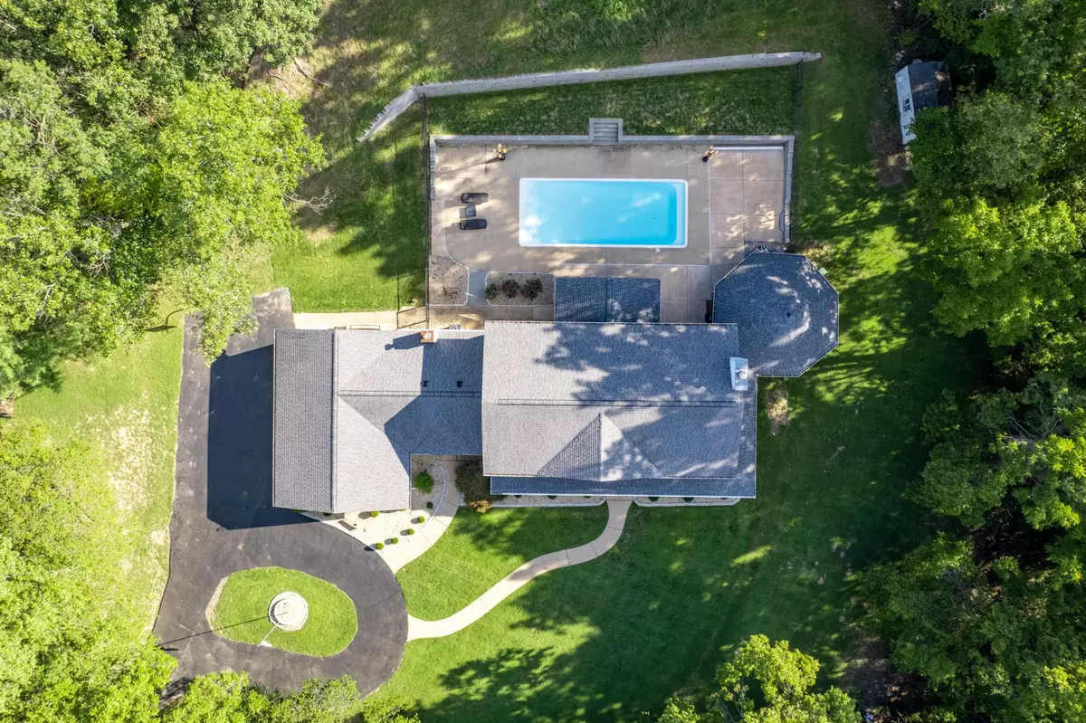 drone footage of a luxury home in st louis