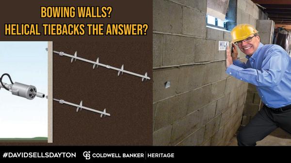 Bowed Foundation Wall - Helical Tiebacks May be the Answer