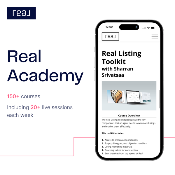 Real Broker, Real Academy, Listing Toolkit