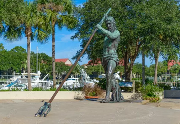Poseidon Statue, Shelter Cove, HHI