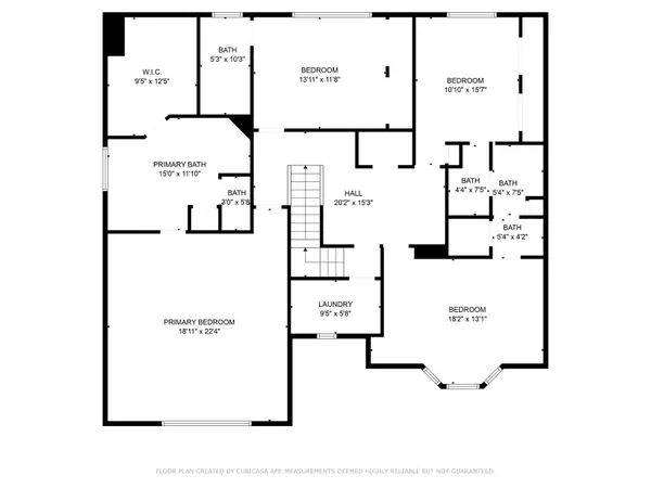 2D Floor Plan for 5312 Huisache Street 2nd Floor | Nick Chambers - Engels and Völkers Houston