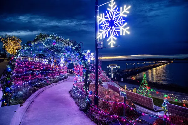 Selling your home in the Fraser Valley. Image: White Rock Pier Christmas Lights Display