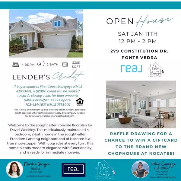 Discover Your Dream Home: Open House at 279 Constitution Drive, Nocatee, FL
