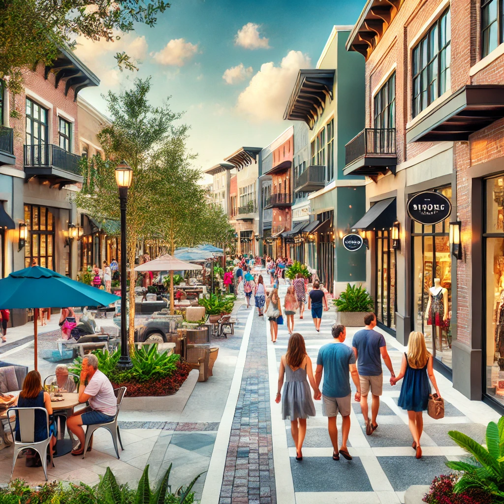  an image for the shopping and dining section at The Shops at Wiregrass in Wesley Chapel. 