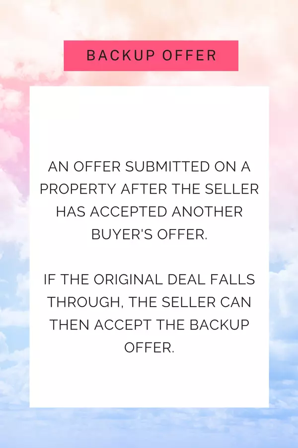 Key Words : Back Up Offer,Christina Sparks