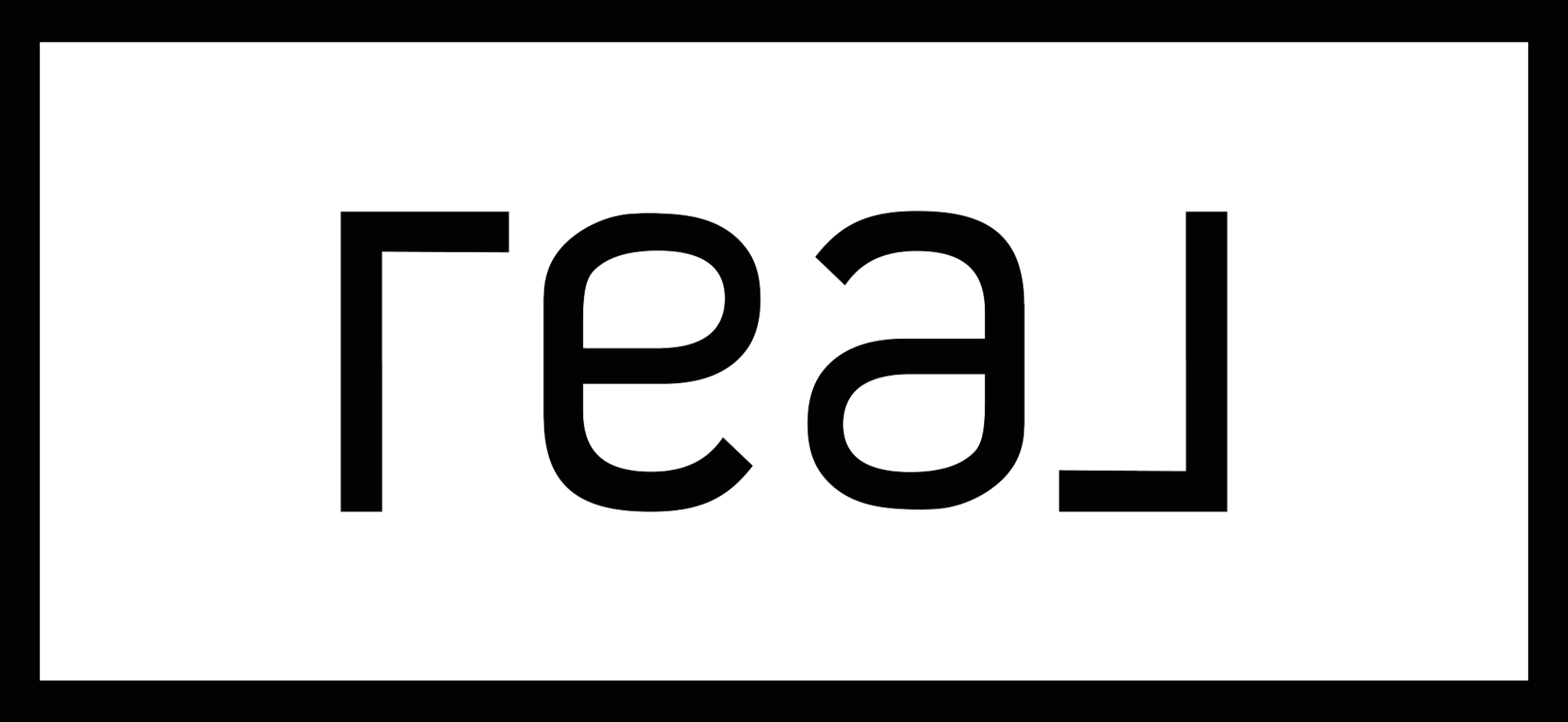 Real Logo Outline Black