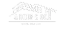 white abode and co logo on black