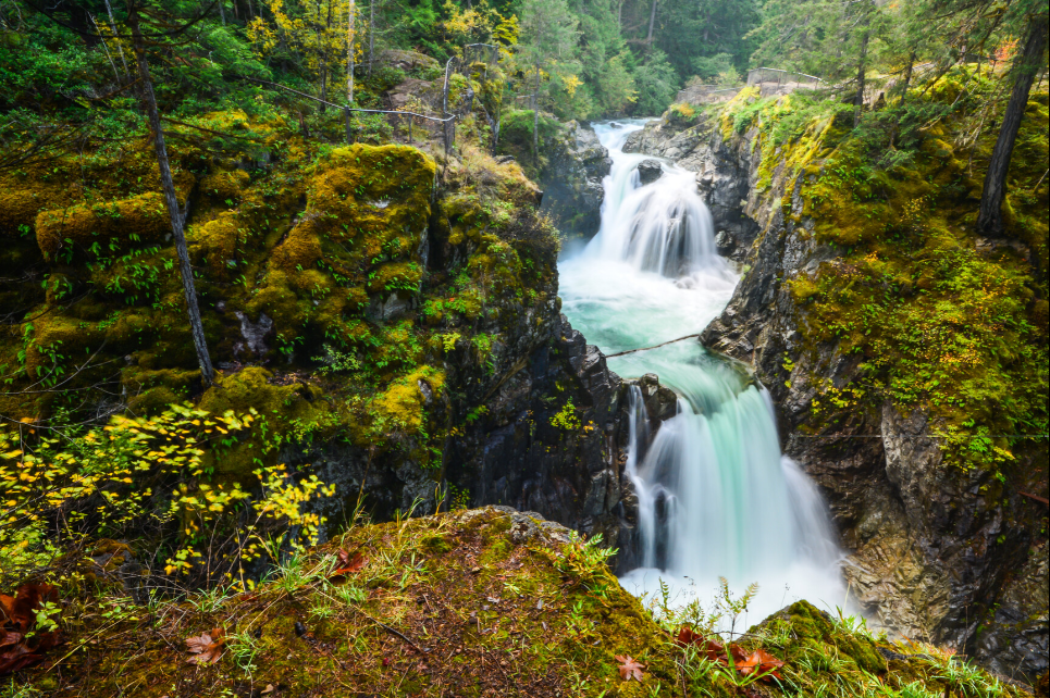Englishman River Falls in Coombs, BC