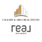 Black Real Estate Logo with Real Broker