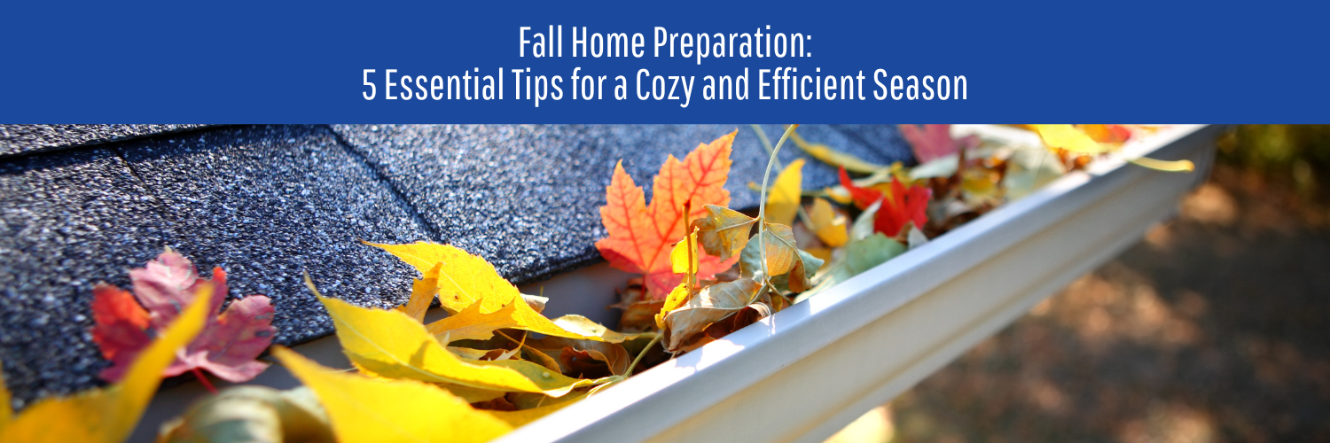 Fall leaves piled in a white gutter on a dark gray shingle roof, fall home preparation.