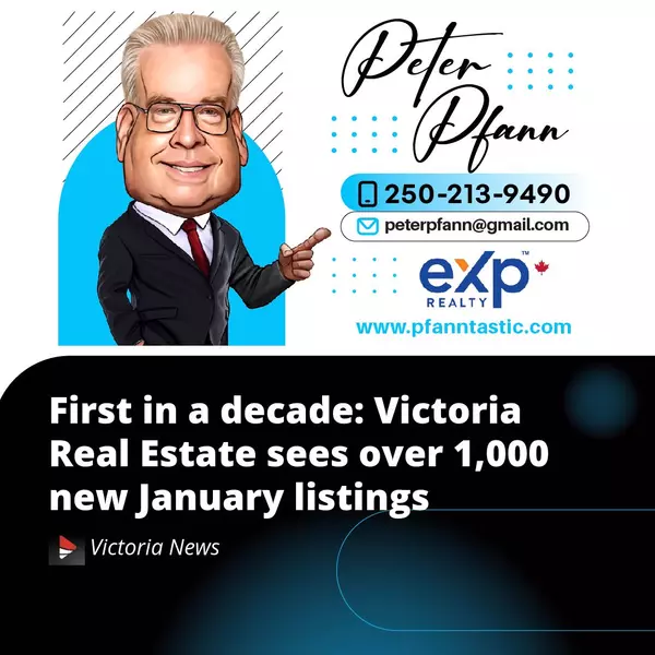 First in a Decade: Victoria Real Estate Sees Over 1,000 New January Listings