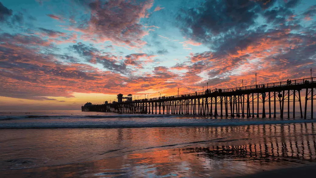 oceanside pier sunset