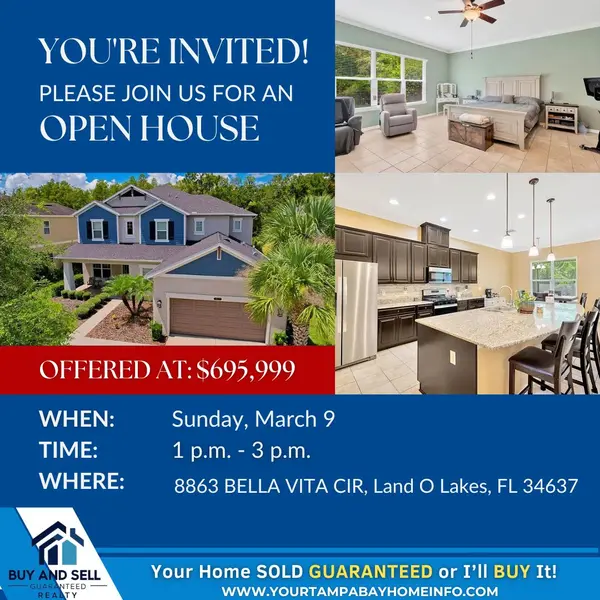 Discover Your Dream Home: Join Us for an Open House at 8863 Bella Vita Cir, Land O Lakes, FL,Ernest Van Glahn
