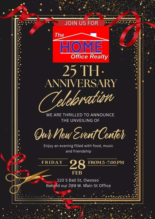 The Home Office Realty Celebrates 25 Years with Open House Fri, Feb 28th 5-7 PM!