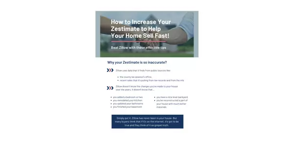 Copy of  How to Increase your Zestimate (5.5 x 4.25 in) (Website)