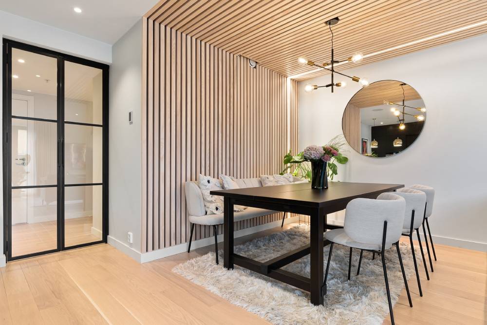 Cozy couch with decorative pillows