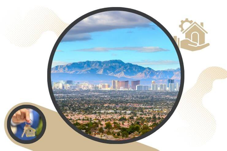las vegas valley city view