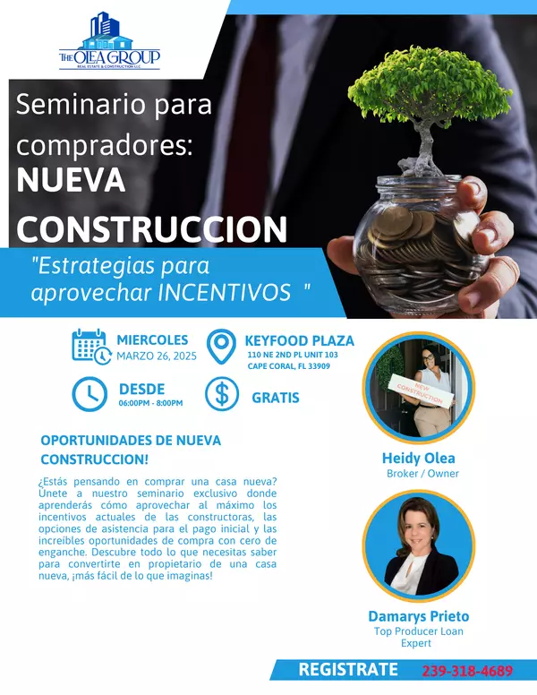 SEMINARIO PARA PRIMER COMPRADORES EN MARZO! REGISTRATE GRATIS! ,HEIDY OLEA
