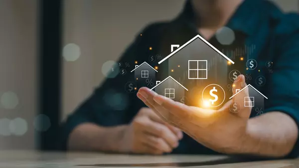Real estate concept business, home insurance and real estate protection. Real estate investment concept