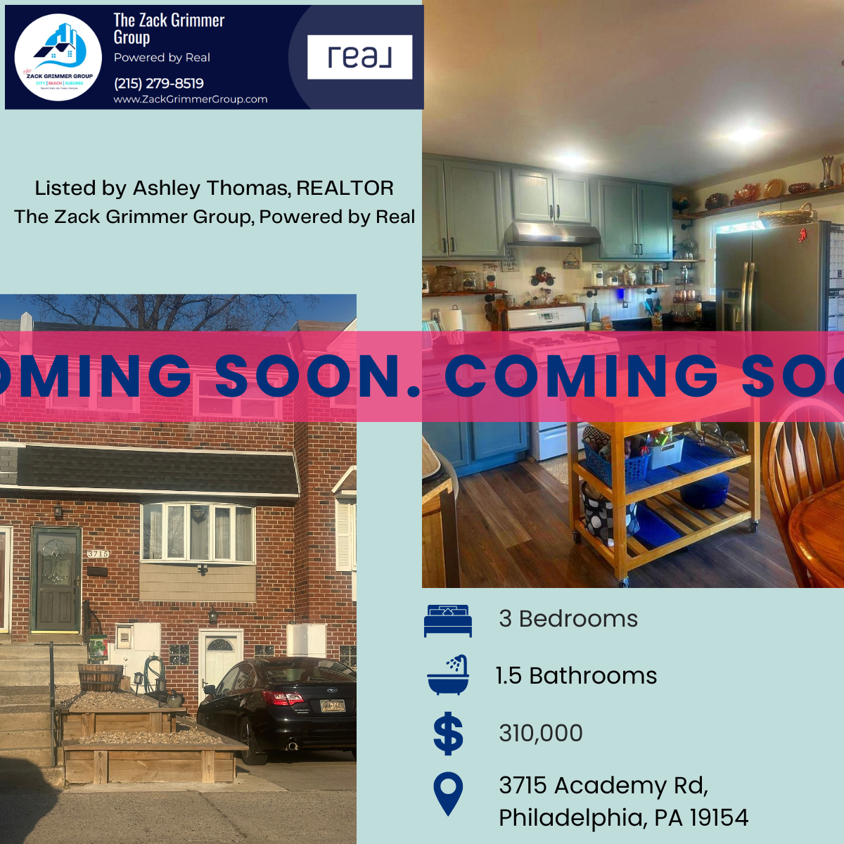 Home for sale in Parkwood neighborhood of Philadelphia - The Zack Grimmer Group, Powered by Real