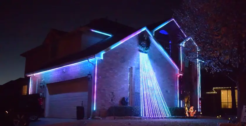 Wood Family Christmas Light Show, Viewchristmaslights.com,